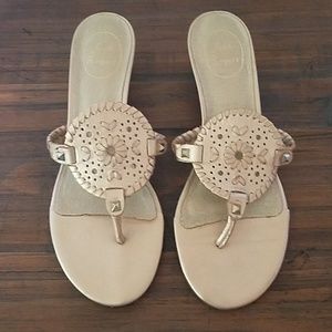 Jack Rogers Devyn Leather Wedge Sandal